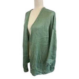 Elan Rock & Love Long‎ Cardigan  Sweater Oversized Mint Green One Size O/S